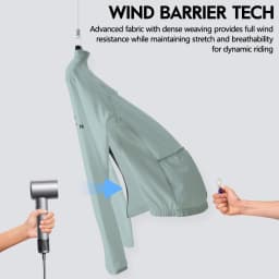 RION Men's Windbreaker Packable Cycling Jacket Windproof Bicycle Coat Bike Clothes MTB Jackets UPF50+ Sun Protection Lightweight