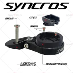 SYNCROS FRASER IC SL Series TOP Computer Mount CNC Aluminum Computer Bike Stand Handlebars and XC/DC/AN Series Aluminum Stem