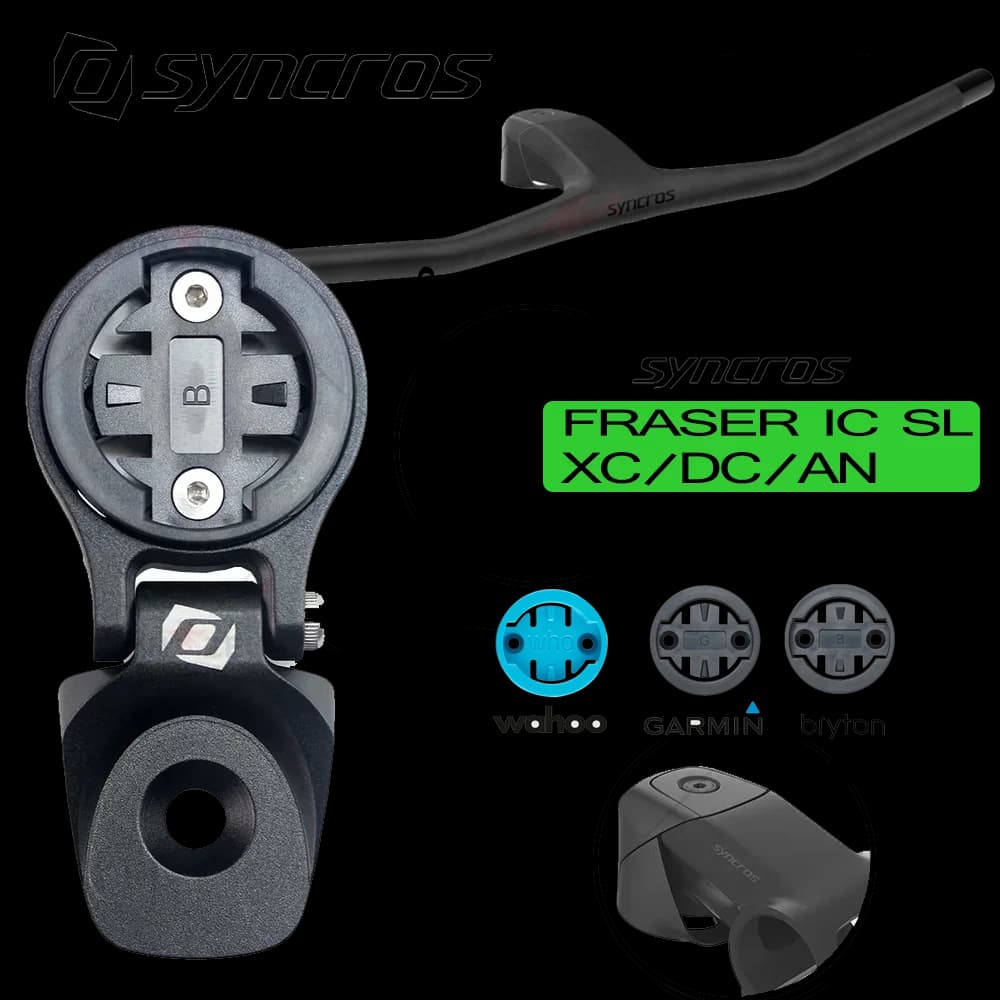 SYNCROS FRASER IC SL Series TOP Computer Mount CNC Aluminum Computer Bike Stand Handlebars and XC/DC/AN Series Aluminum Stem