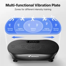 MERACH Vibration Plate for Weight Loss & Shaping 99 Speed Levels, Enhanced Vibration, Bluetooth Speaker, LED Touchscreen