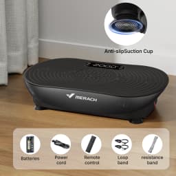 MERACH Vibration Plate for Weight Loss & Shaping 99 Speed Levels, Enhanced Vibration, Bluetooth Speaker, LED Touchscreen