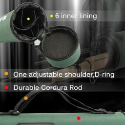 MAXCATCH Cruiser Fly Fishing Rod 2/3/4WT 7ft 7.5ft 8ft 6 Section Fast Action IM10 Carbon Blank AA Reel Seat Extra Hard Tube