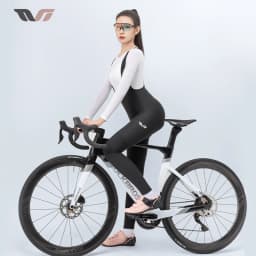 ROCKBROS Women Bicycle Bib Pants Winter Autumn Fleece Warm Bike Long Pants Sportswear Female MTB Road Cycling Tights Trousers