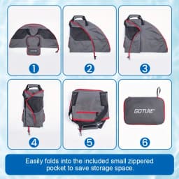 Goture Outdoor Wading Gear Organizer Bag | Breathable Mesh Design, Foldable and Portable Wader Boot Oxford Cloth Storage Bag