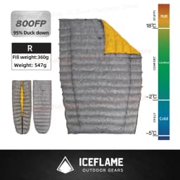 Ice Flame Extra Down Filling 100g Sleeping Bag Duck Down Accessories