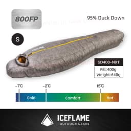 Ice Flame Extra Down Filling 100g Sleeping Bag Duck Down Accessories