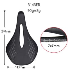 ELITA ONE SUPER LIGHT MTB/Road Bike Saddle 240*143mm Carbon Rails7x7/7x9mm Bicycle Seat Super Light 90g