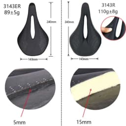 ELITA ONE SUPER LIGHT MTB/Road Bike Saddle 240*143mm Carbon Rails7x7/7x9mm Bicycle Seat Super Light 90g