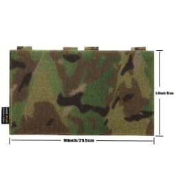 Tactical Vest Patch Molle Adapter Panel Hook&Loop Converter Mounting Placard Badge Patches EDC Tool Bag