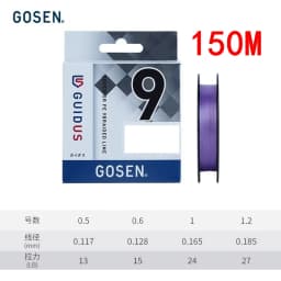 2026 Original GOSEN GUIDUS X9 PE Fishing Line 150m/200m/300m #0.5-#3.0 13LB/15LB/19LB/24LB/33LB/46LB/64LB Japan Fishing Line