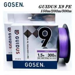 2026 Original GOSEN GUIDUS X9 PE Fishing Line 150m/200m/300m #0.5-#3.0 13LB/15LB/19LB/24LB/33LB/46LB/64LB Japan Fishing Line