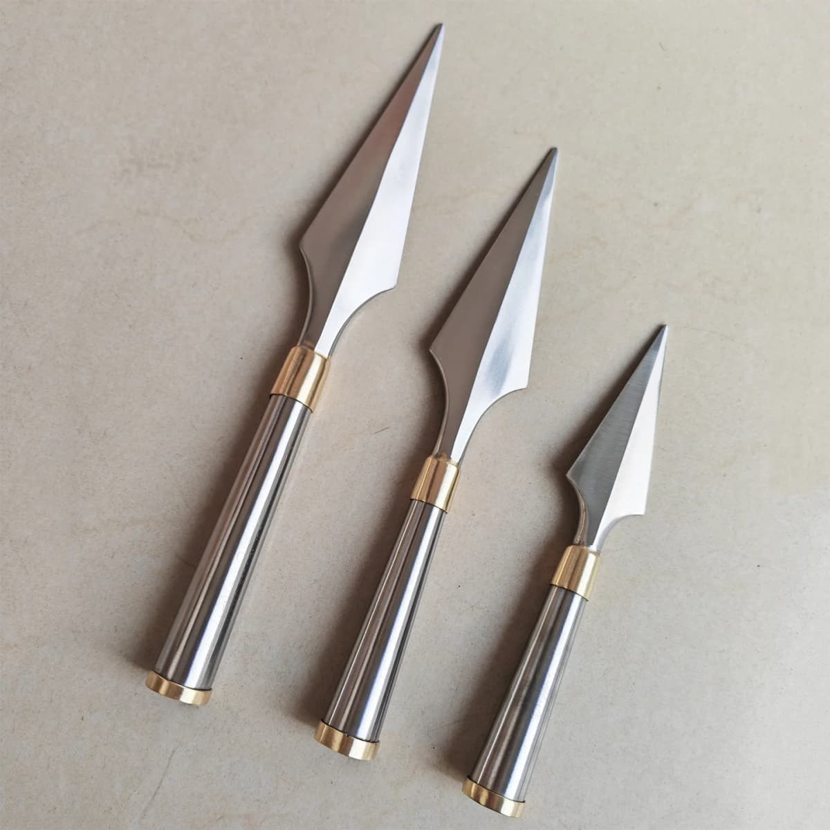 Martial Arts Equipment Red Tassel Spearhead Stainless Steel Training Spear Stage Copper Hoop Blunt-Edge Unsharpened Cutlery