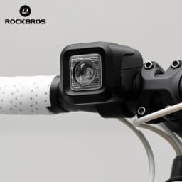 ROCKBROS Bike Horn Light IPX6 Rainproof Type-C Charging 2300mAh Headlight Illuminate Warn Two-in-One Electronic Horn Front Light