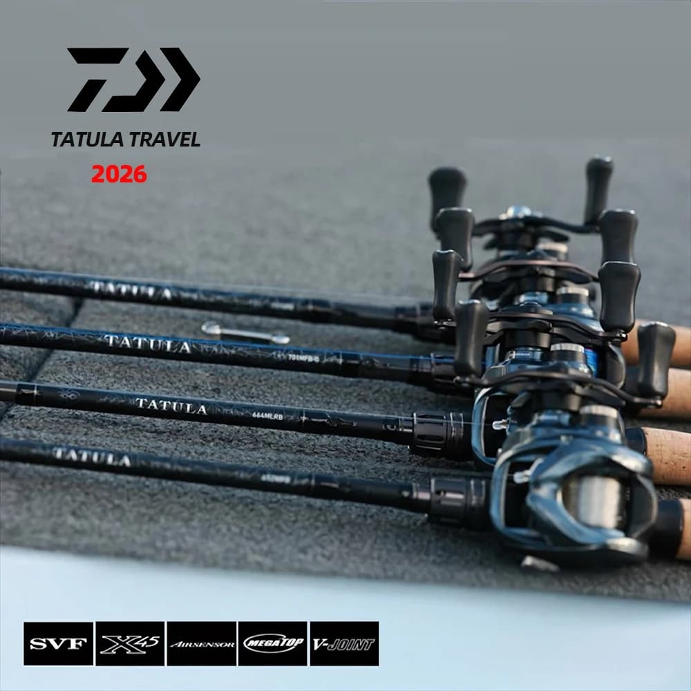 2026 DAIWA TATULA TRAVEL Fishing Rod 4S Spinning/Casting Lure Bass Fast Action Carbon Fiber for Saltwater Freshwater
