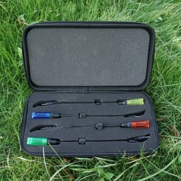 Hirisi B2032 Carp Fishing LED Swinger Drop Off Indicator Metals Soft Pole LED Light Bite Detection for Carp Coarse Fishing