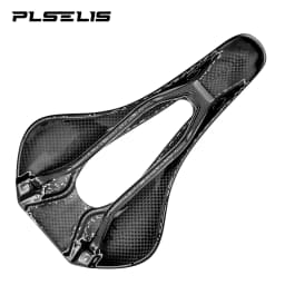 Plselis Full Carbon Bicycle Saddle Lightweight 170g Shock Absorption Ergonomic Design Bike Seat Cushion for Comfortable Riding