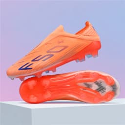 T36 Laceless Mens Soccer Shoes Boys F50 TF/FG Training Football Sneakers for Youth Turf Soccer Cleats Chuteira Campo 35-45