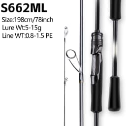 FISHINGFANS GREENBEE T1100 Carbon Blank 7KG Big Power LS Light Guide L ML M 6'6 7' 7'6 8' 8'6 5-18g 7-35g Bass Sea Fishing Rod