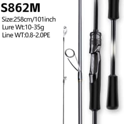 FISHINGFANS GREENBEE T1100 Carbon Blank 7KG Big Power LS Light Guide L ML M 6'6 7' 7'6 8' 8'6 5-18g 7-35g Bass Sea Fishing Rod