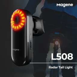 Magene Smart Radar LED Bicycle Lighting System Headlight And Tail Light Set Ebike Compatible Cycling Saddle Seatpost Taillight