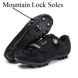 Unisex Outdoor Mountain Bike Shoes With Lock Road Cycling Sports Trail Bicycle Racing Spd Riding Sneakers Three Types For Option