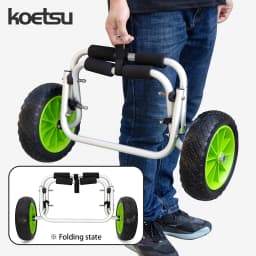 KOETSU Paddle Board Transport Dolly Front End Mount Design PU Foam Roller For Easy Drag Use