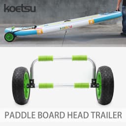 KOETSU Paddle Board Transport Dolly Front End Mount Design PU Foam Roller For Easy Drag Use