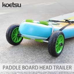 KOETSU Paddle Board Transport Dolly Front End Mount Design PU Foam Roller For Easy Drag Use