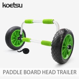 KOETSU Paddle Board Transport Dolly Front End Mount Design PU Foam Roller For Easy Drag Use
