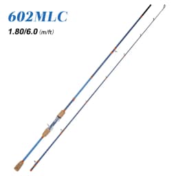 BILLINGS Fishing Rod 1.68m 1.8m 2.1m Carbon Spinning Baitcasting Lure Fishing Rod 2 Section Pole Rod Ceramic Guide 2-18g