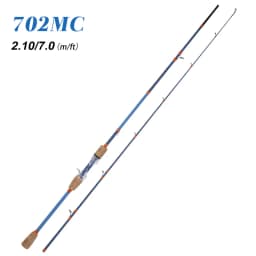 BILLINGS Fishing Rod 1.68m 1.8m 2.1m Carbon Spinning Baitcasting Lure Fishing Rod 2 Section Pole Rod Ceramic Guide 2-18g