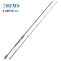 BILLINGS Fishing Rod 1.68m 1.8m 2.1m Carbon Spinning Baitcasting Lure Fishing Rod 2 Section Pole Rod Ceramic Guide 2-18g
