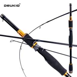 DEUKIO 1.8/2.1m Carbon Spinning Combo, Ultralight Rod with 5.2:1 Reel, 8KG Max Drag Sensitive Fishing Set for Fresh/Saltwater