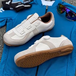 Women's Non-Lock Mountain Bike Shoes, No Cleats, Road Cycling RB Speed Rubber Sole Shoes, Men's Rubber Sole Cycling Shoes