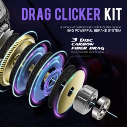 SOLOKING GKA200 Pro Baitcaster Reel Fishing Reel All Purpose Use 7.1/8.1 Gear Ratio BFS Reel 6+1 9KG Drag Fishing Reel