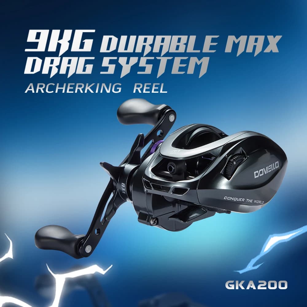 SOLOKING GKA200 Pro Baitcaster Reel Fishing Reel All Purpose Use 7.1/8.1 Gear Ratio BFS Reel 6+1 9KG Drag Fishing Reel