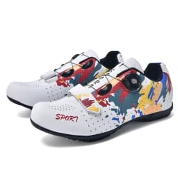 Lock-Free Cycling Shoes Flat Pedal Shoes Men Bike Cleat Sneaker MTB Bicycle Biking Women Breathable Indoor Boots