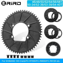 RIRO 110BCD Chainring for SHIMANO R7000 R8000 R9100 Road Bike Chainring 50-34T 52-36T 53-39T 50-40T 110 BCD Chainwheel