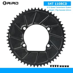 RIRO 110BCD Chainring for SHIMANO R7000 R8000 R9100 Road Bike Chainring 50-34T 52-36T 53-39T 50-40T 110 BCD Chainwheel