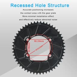 RIRO 110BCD Chainring for SHIMANO R7000 R8000 R9100 Road Bike Chainring 50-34T 52-36T 53-39T 50-40T 110 BCD Chainwheel