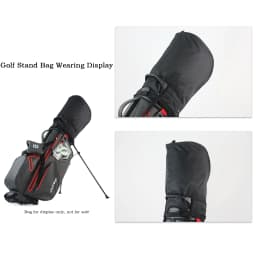 Universal Oversized Waterproof Golf Bag Hood Cover with 6 Adjustable Snaps, Fits 8.5"-9.5" Golf Bags