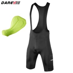 DAREVIE Men Cycling Shorts 3 Pockets Anti Slip 4-Way Stretch Sponge Pad Men's Shorts Quick Dry Soft Gravel Women's Shorts