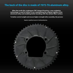 RIRO Carbon Fiber Chainrings 10-12S Super Light Road Bike Chainwheel 50-34/52-36/53-39/54-40T for Shimano 4-Bolts 110BCD Crank