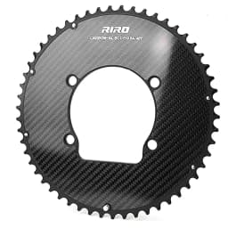 RIRO Carbon Fiber Chainrings 10-12S Super Light Road Bike Chainwheel 50-34/52-36/53-39/54-40T for Shimano 4-Bolts 110BCD Crank
