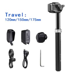 SEEKRUN S7 MTB Bike Seatpost Wireless Dropper 120/150/175mm Travel 30.9 31.6mm Electronic Height Adjustable Bicycle Saddle Post