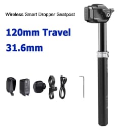 SEEKRUN S7 MTB Bike Seatpost Wireless Dropper 120/150/175mm Travel 30.9 31.6mm Electronic Height Adjustable Bicycle Saddle Post