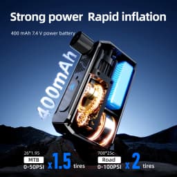 CYCLAMI AM6 Mini Bike Air Pump 130PSI Portable Electric Quick Inflation Inflator Type-C Charging For MTB Road Bicycle Tire FV AV