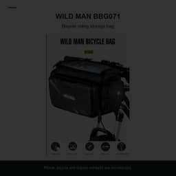 WILD MAN BBG071 Bike Handlebar Phone Bag EVA Hard Shell Touch Screen Rainproof Quick Release Front Storage Pouch Shoulder Strap