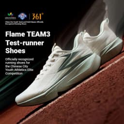 361 Degrees Flame Team 3.0 Men Running Shoes Carbon Plate Test-runner Stable Rebound Traction Male Racing Sneakers 672612233
