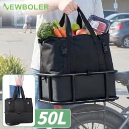 Rear Bike Basket Bicycle Cargo Rack Bag With Handle Large Capacity Fron E-Bike Basket Bike Baskets for Outdoor Travel Shopping